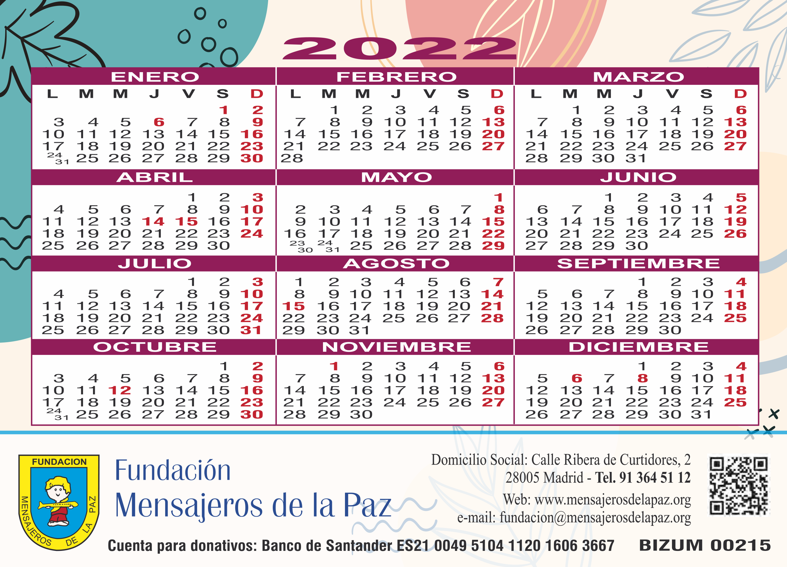 Calendario 2022
