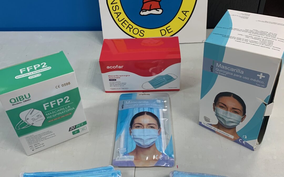 Nuestro agradecimiento a @redtipsa por ayudarnos a enviar, sin coste alguno, 6.000 mascarillas
