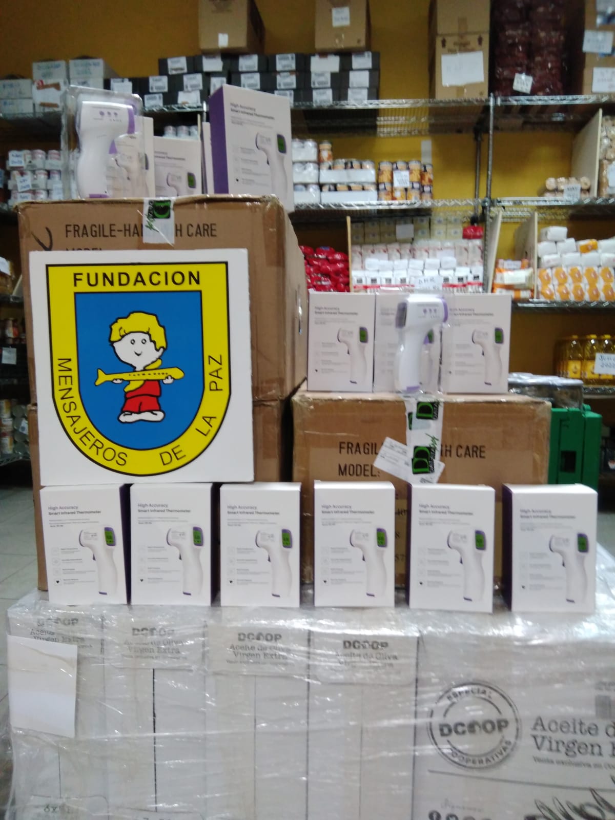 Donación de 150 termómetros digitales. Gracias @Dataprof España