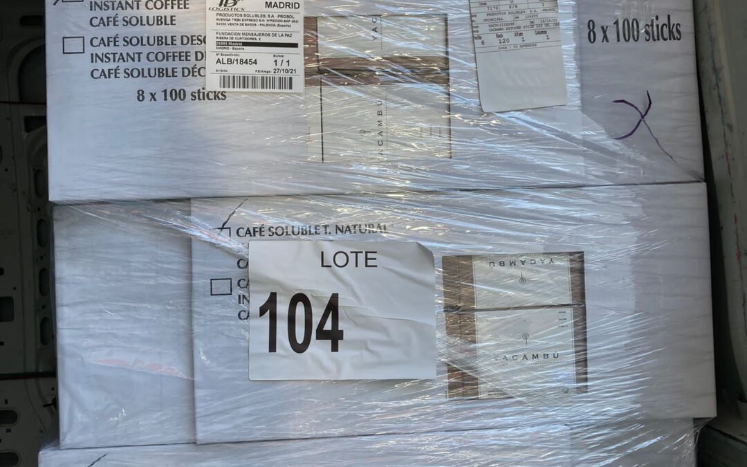 La donación recibida por parte de PROSOL, en café, ha superado los 10.000 euros