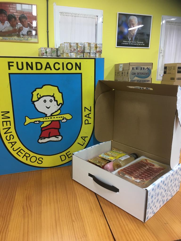 Fundación  “la Caixa” y  la dirección territorial  Madrid Metropolitana de CaixaBank nos han hecho llegar 550 cestas de navidad