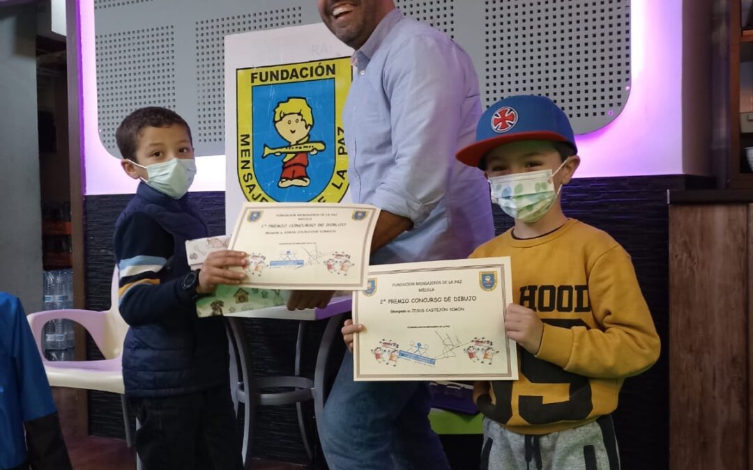 Felicidades a los ganadores del concurso de dibujo organizado por la Fundación Mensajeros de la Paz, en Melilla