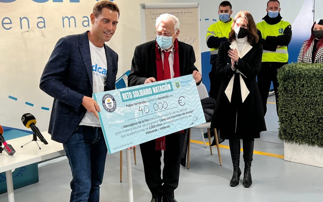 El nadador @pfernandealvar ha recibido esta mañana el certificado de  haber conseguido el Record Guiness