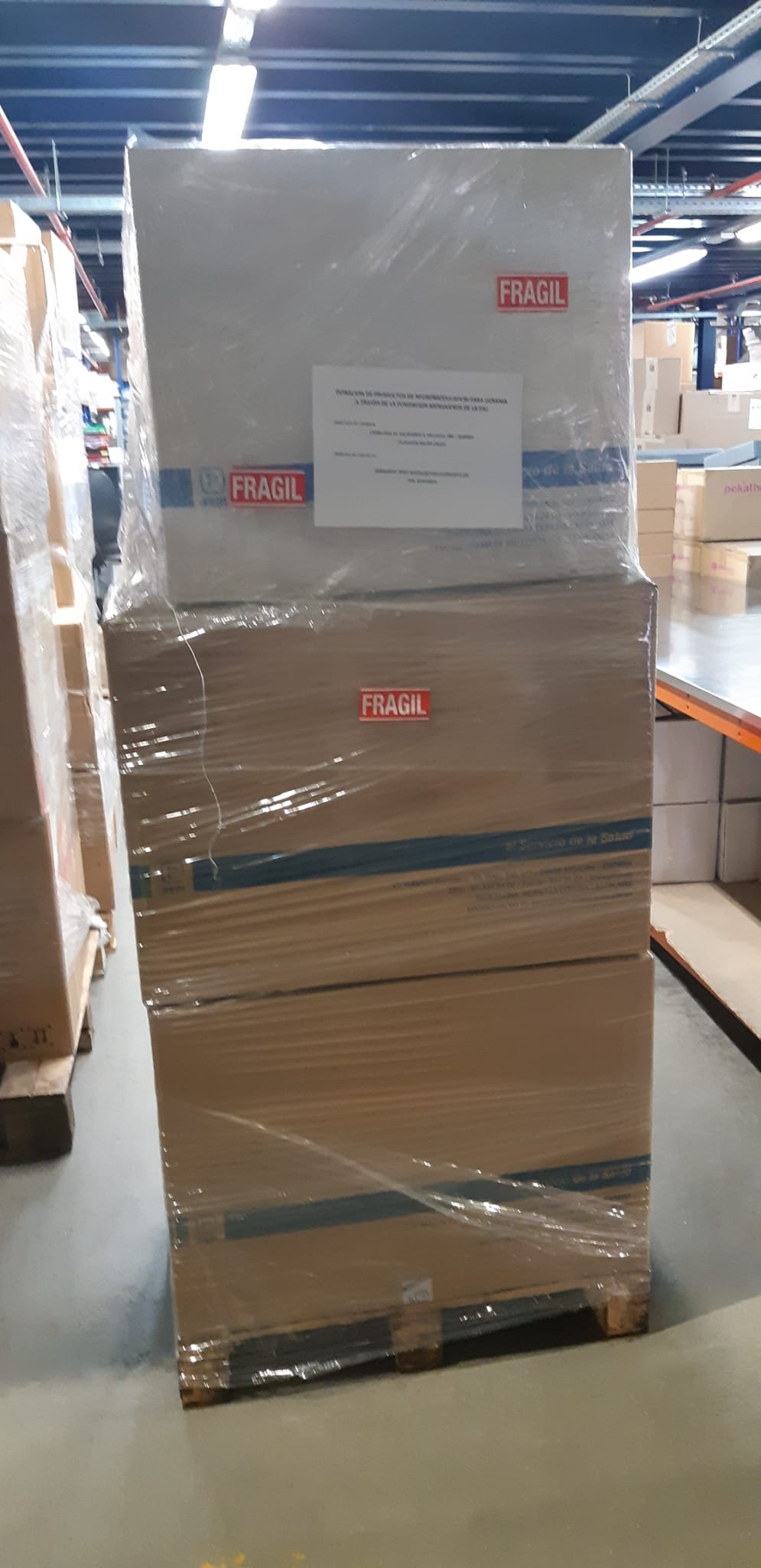 Donación de material sanitario GRUPO PRIM para Ucrania