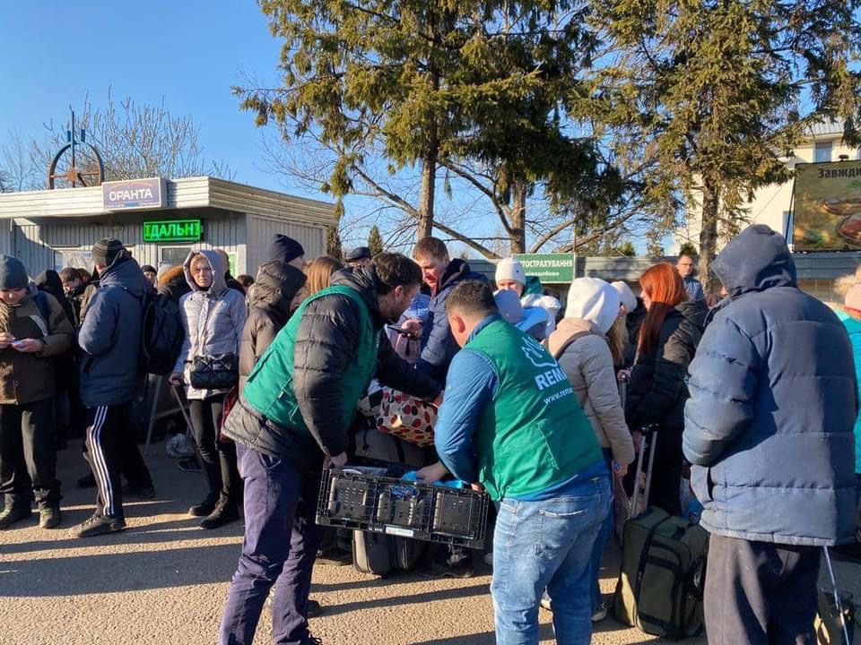 Mensaje desde Ucrania frontera con Polonia