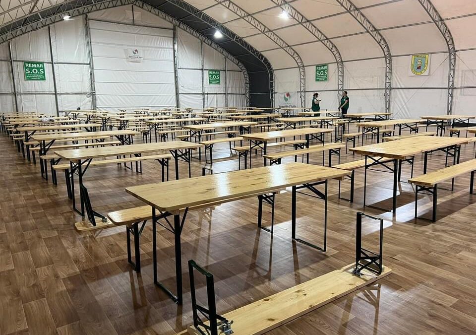 Montaje y puesta en funcionamiento del comedor en Cernauti Ucrania