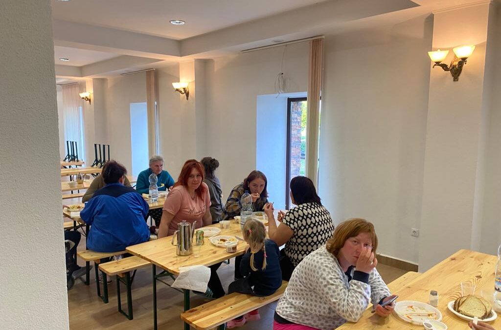 Centro de refugiados en Nadab en Rumania