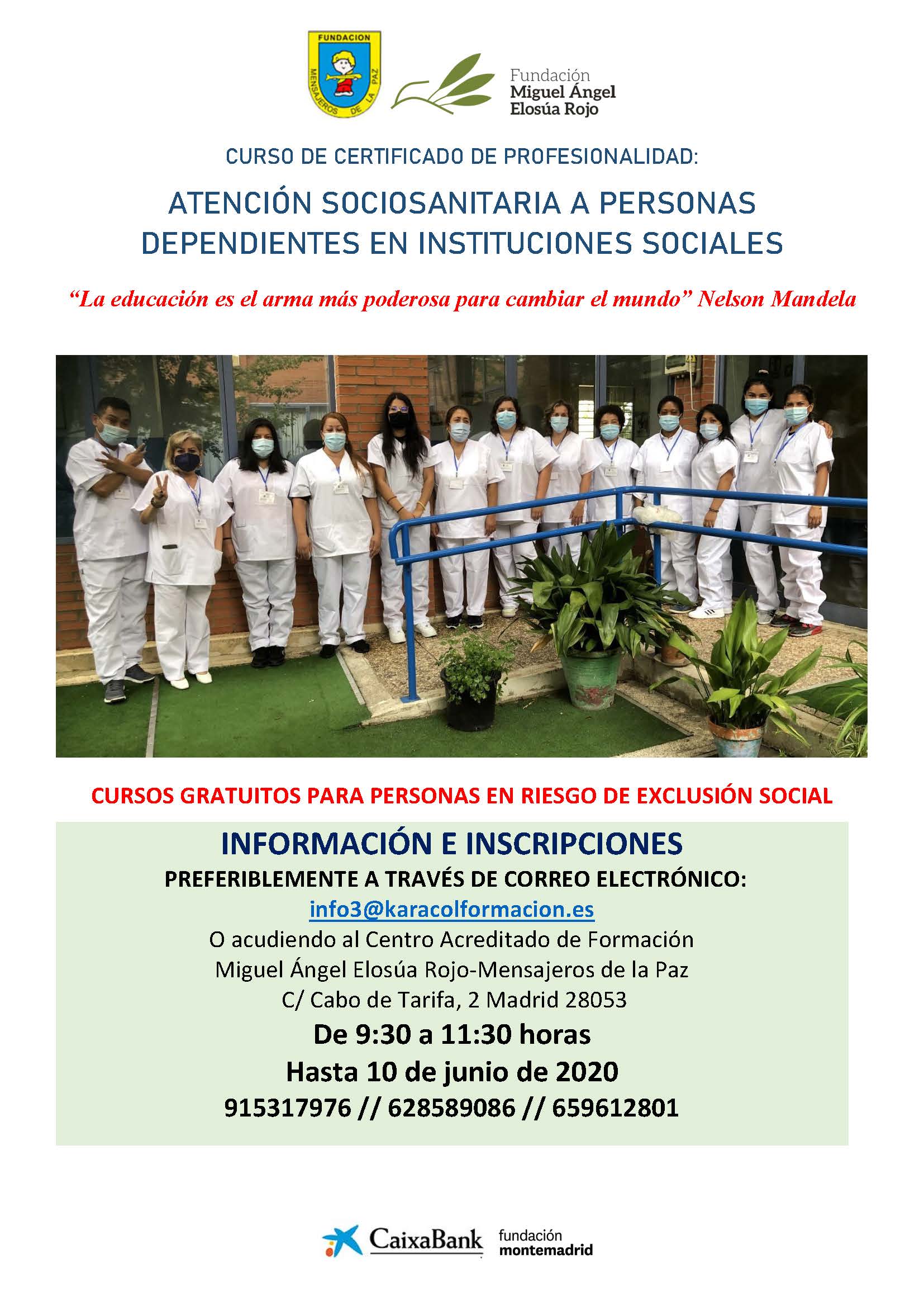 Inicio tercer curso de formación en el pozo Miguel Angel Elosúa Rojo