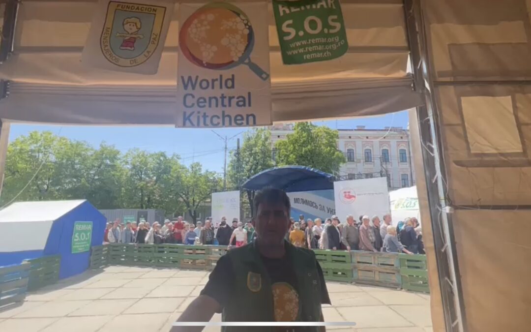 Agradecimiento a José Andres World Central Kitchen – Comedor en Chernivtsi Ucrania