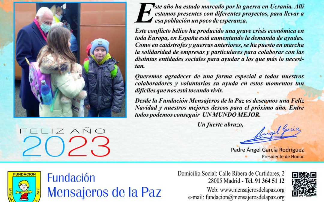 ¿Quieres el calendario Mensajeros de la Paz 2023?