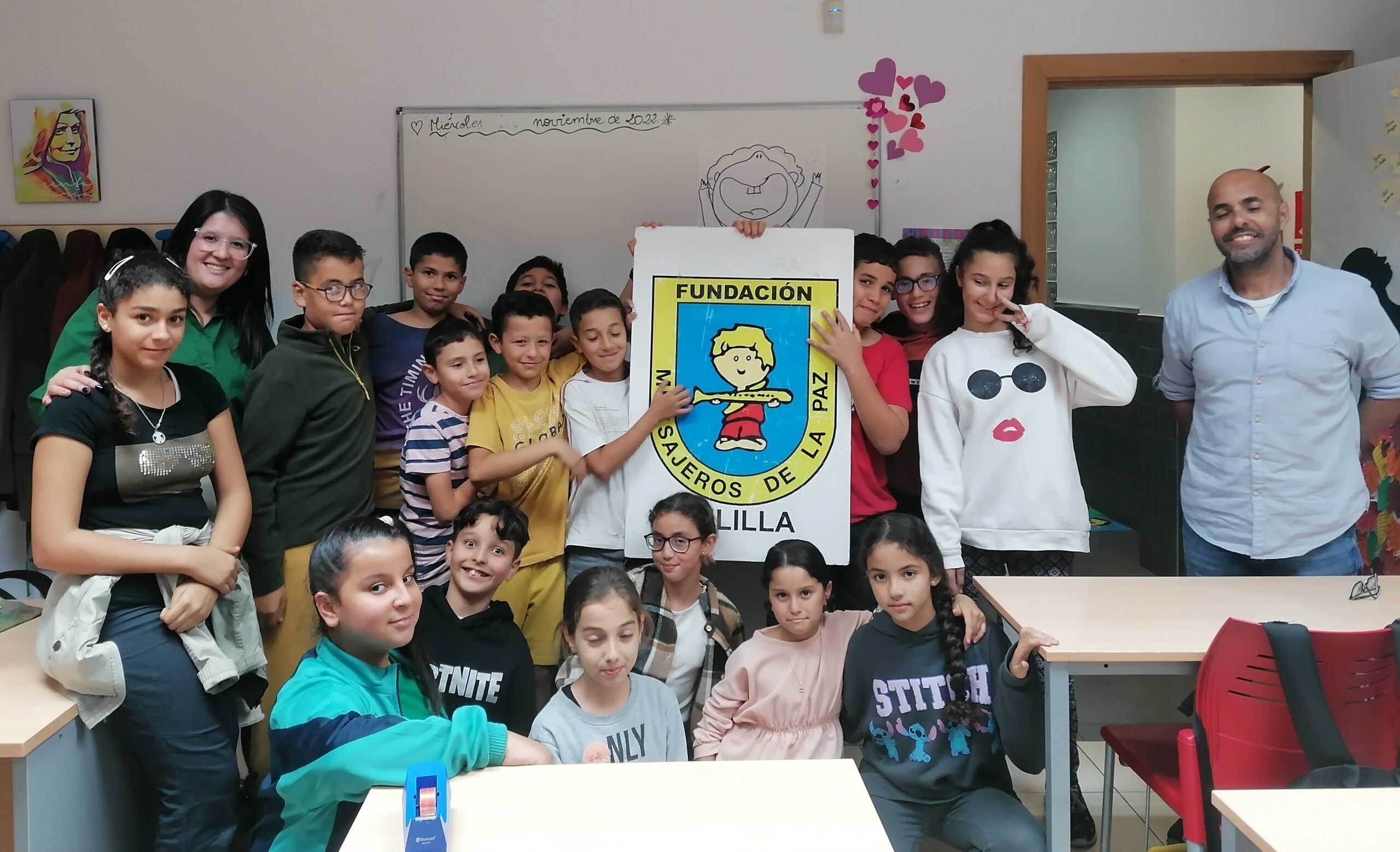 Taller de expresion artistica en el Colegio Maria inmaculada en Melilla