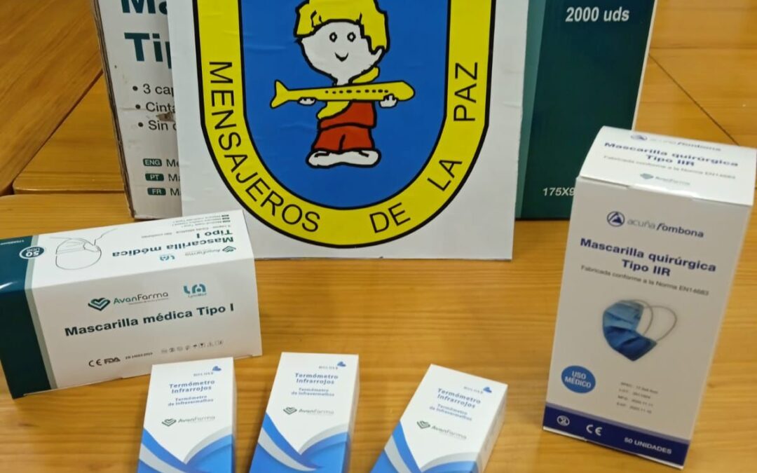 Donación de termometros y mascarillas quirúrgicas #AcuñayFombona
