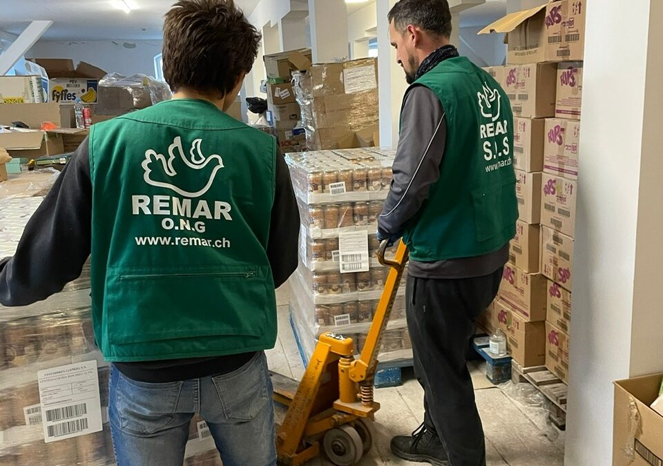 Llegaba de la donación a Ucrania de Legumbres Luengo