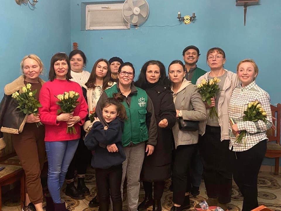 Labor en Rzeszow en Polonia con los refugiados de Ucrania