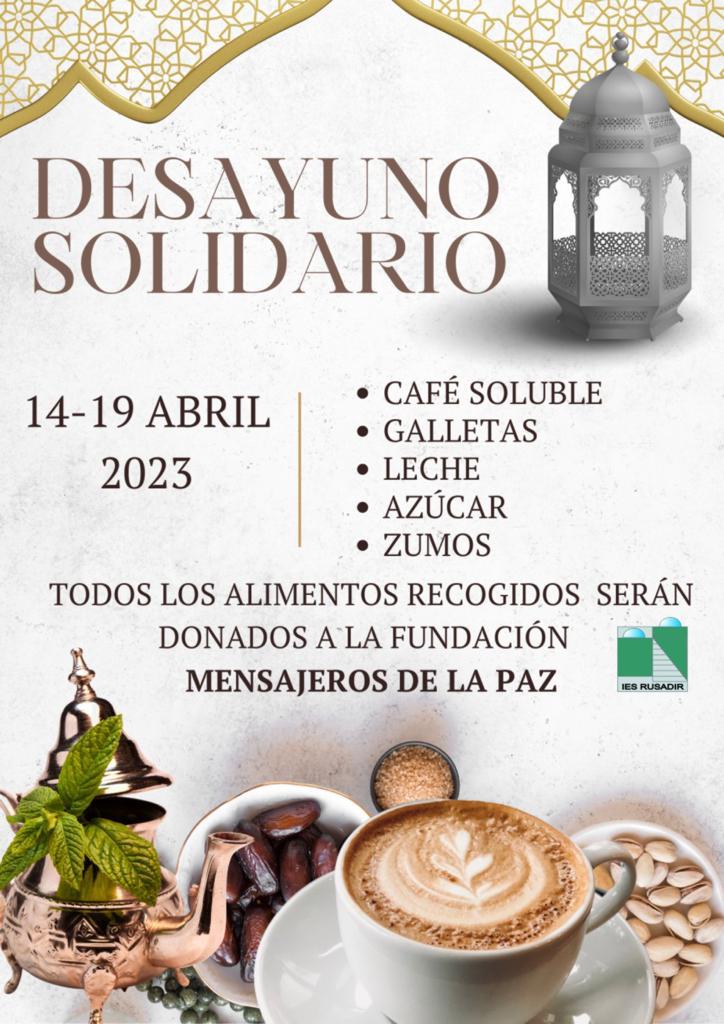Campaña de recogida de alimentos organizada por el IES RUSADIR de Melilla