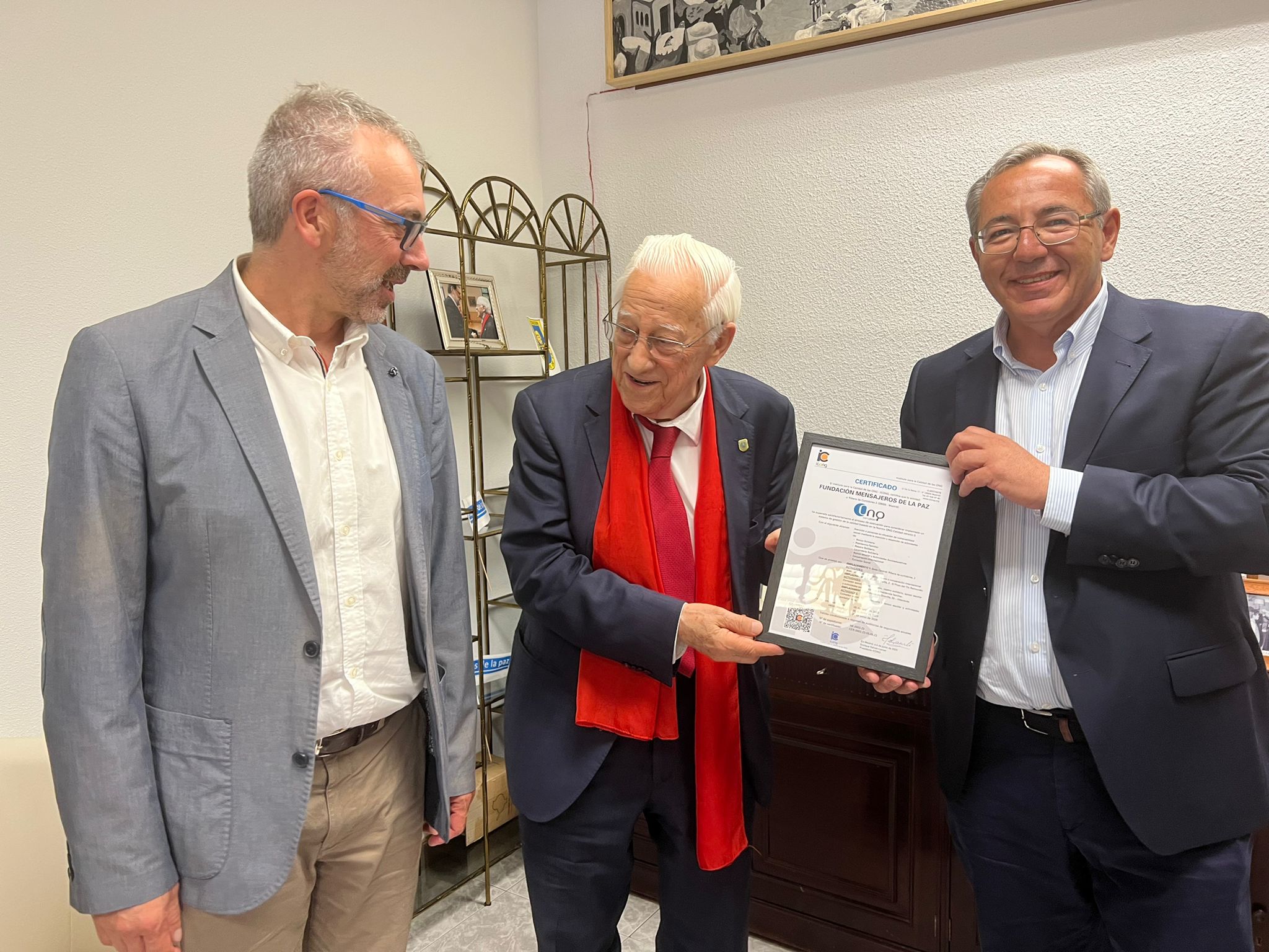 Certificado de Norma ONG Calidad a la Fundación Mensajeros de la Paz