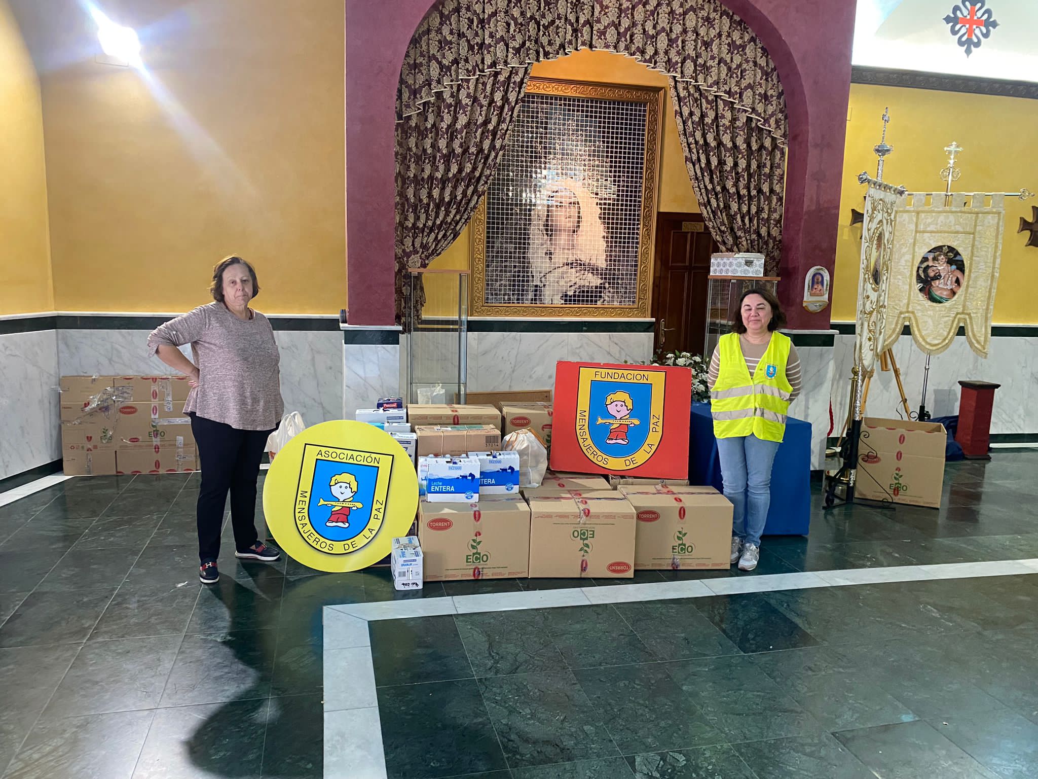 Donación en el Banco Solidario de Toledo de la Real Hermandad de la Soledad de la Vera Cruz y de San Cristóbal de  VILLARRUBIA DE LOS OJOS