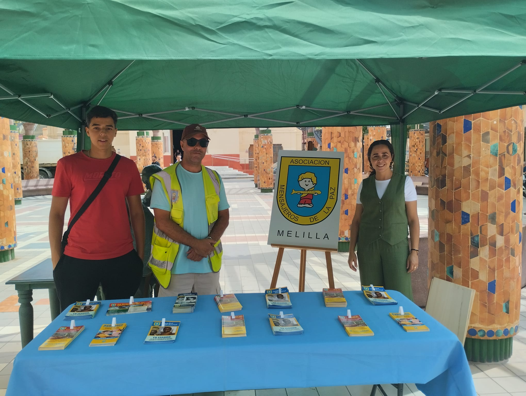 Stand informativo en la ciudad de Melilla