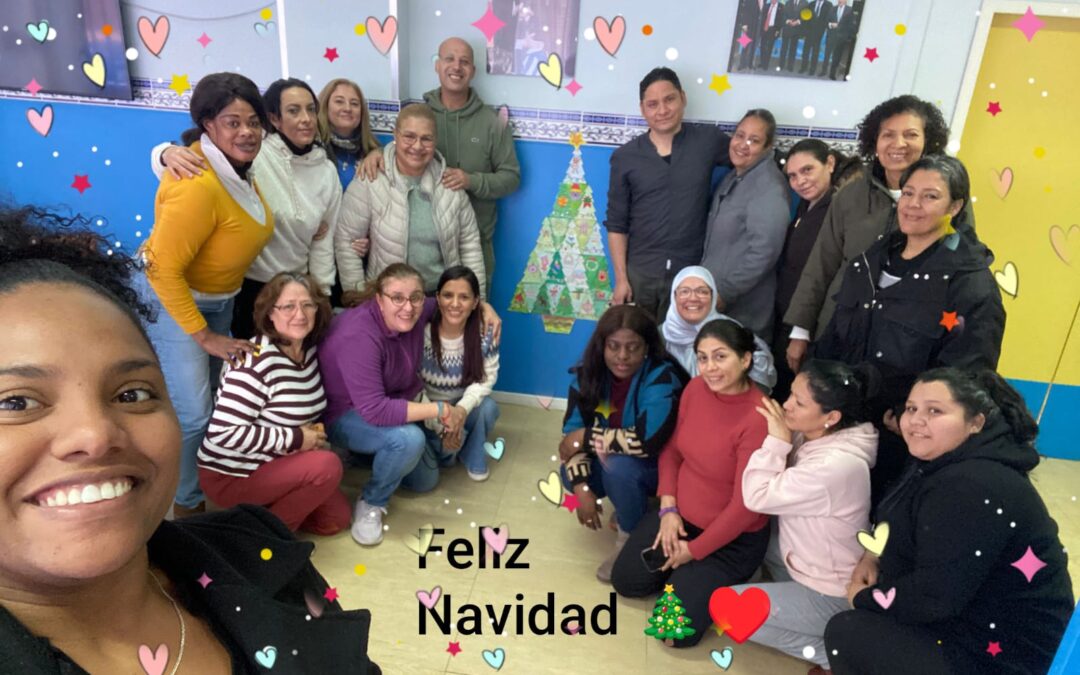 Felicitación de Navidad alumnas del curso de Atención Sociosanitaria a Personas Dependientes en Instituciones Sociales