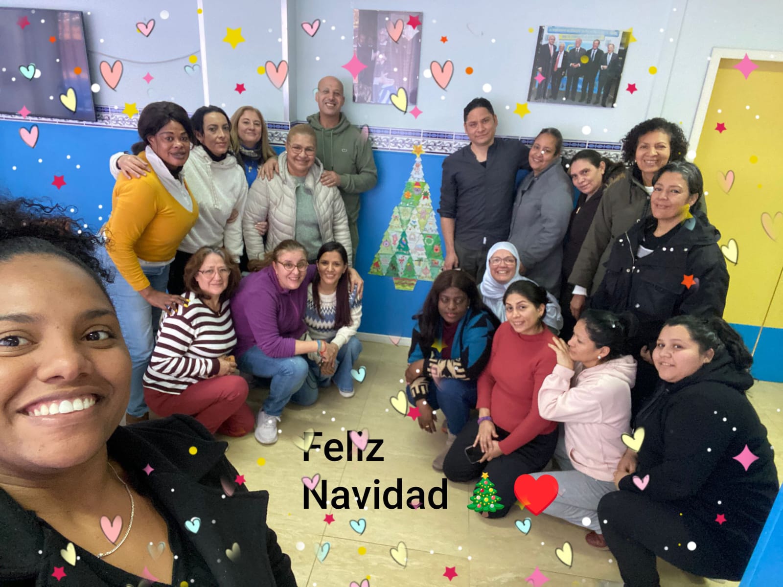 Felicitación de Navidad alumnas del curso de Atención Sociosanitaria a Personas Dependientes en Instituciones Sociales