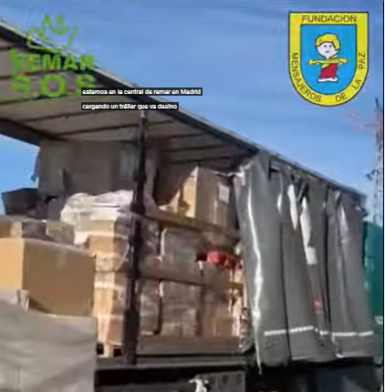 Salida de un nuevo trailer con ayuda humanitaria a Ucrania gracias a la Fundación ONCE