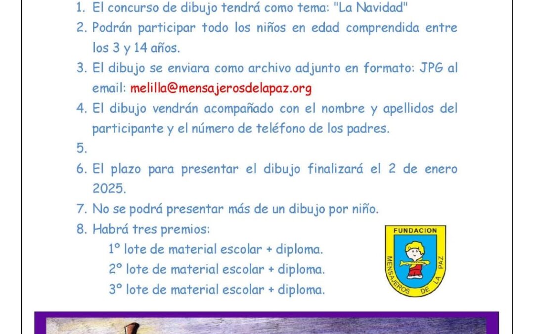 Concurso de dibujo sobre La Navidad en la ciudad de Melilla
