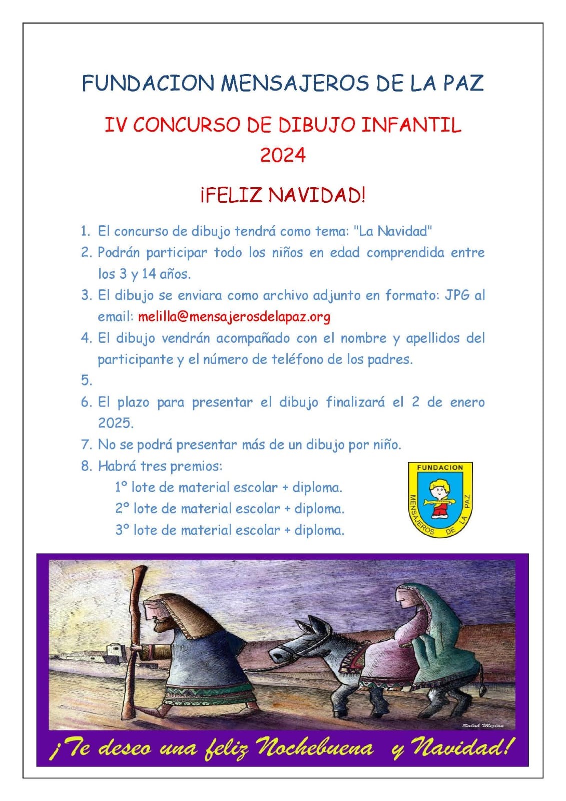 Concurso de dibujo sobre La Navidad en la ciudad de Melilla