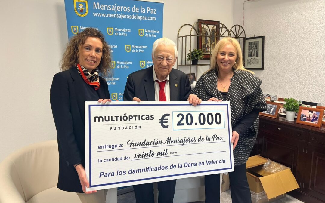 Agradecimiento a Fundación Multiópticas por su colaboración con la DANA en Valencia