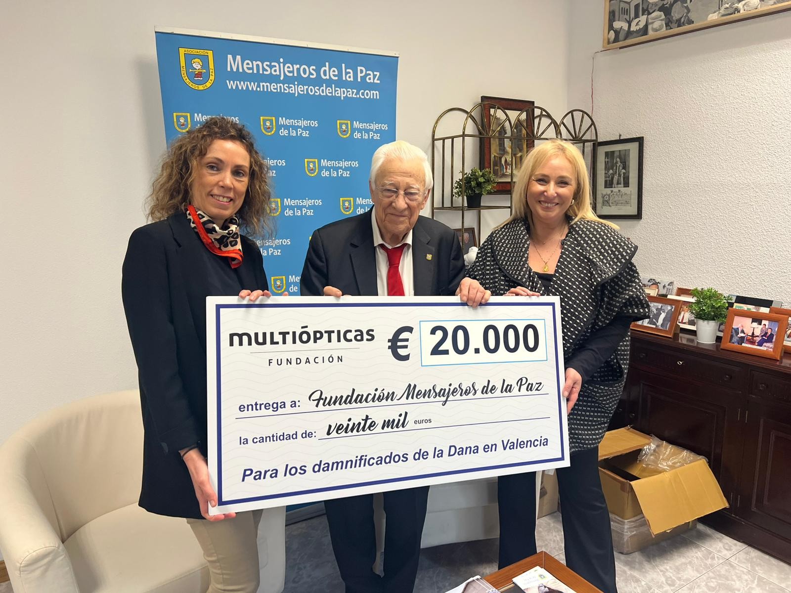 Agradecimiento a Fundación Multiópticas por su colaboración con la DANA en Valencia