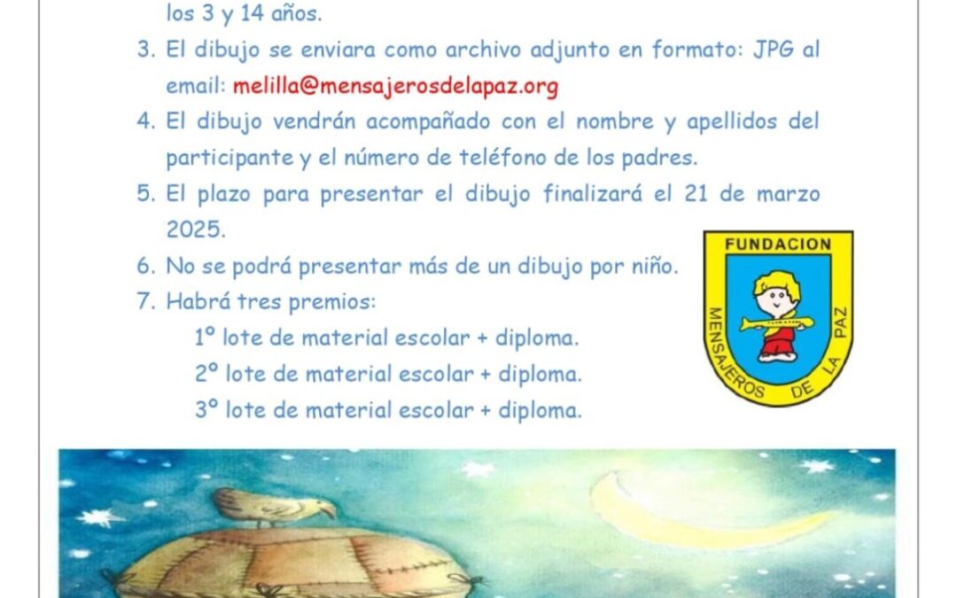 Concurso de Dibujo Infantil «Ramadán Mubarak» en Mensajeros de la Paz Melilla