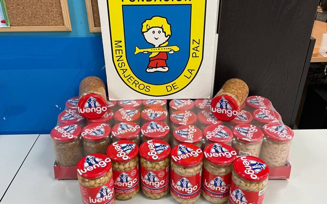 Donación de Legumbres Luengo para las familias que atendemos a través del Banco Solidario
