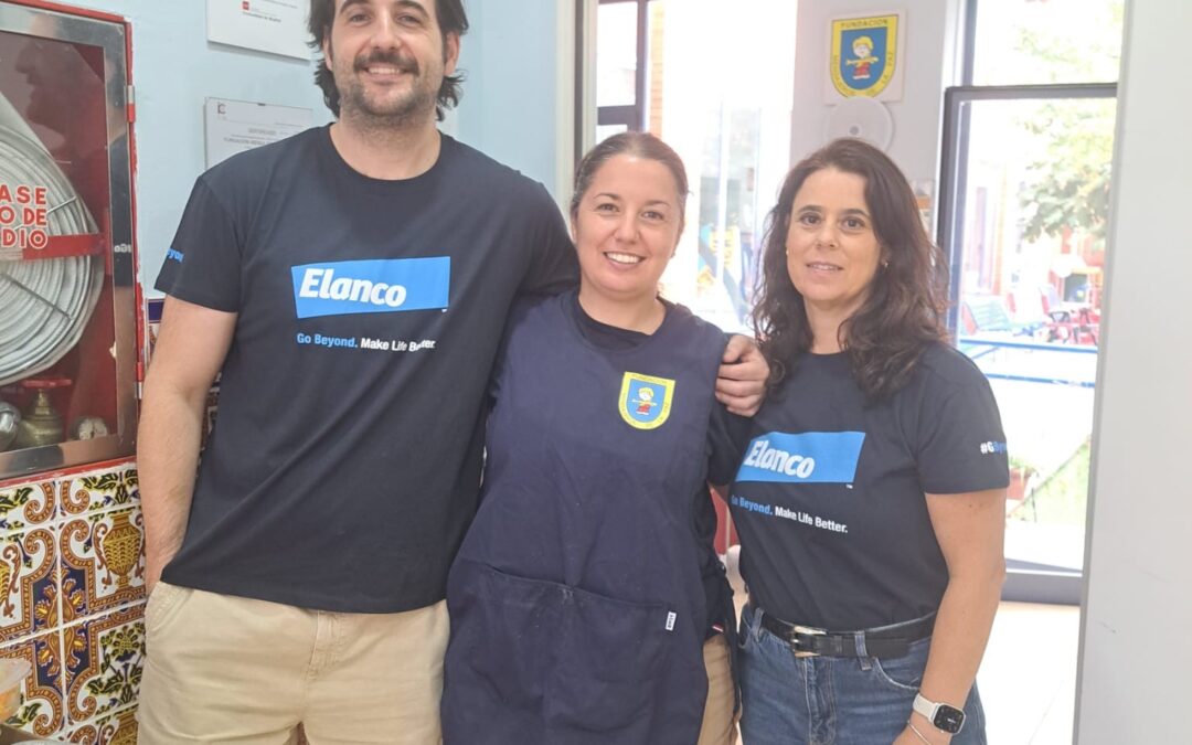 Nuestro agradecimiento al voluntariado corporativo del Grupo Elanco en el Centro Familiar Mensajeros de la Paz El Pozo