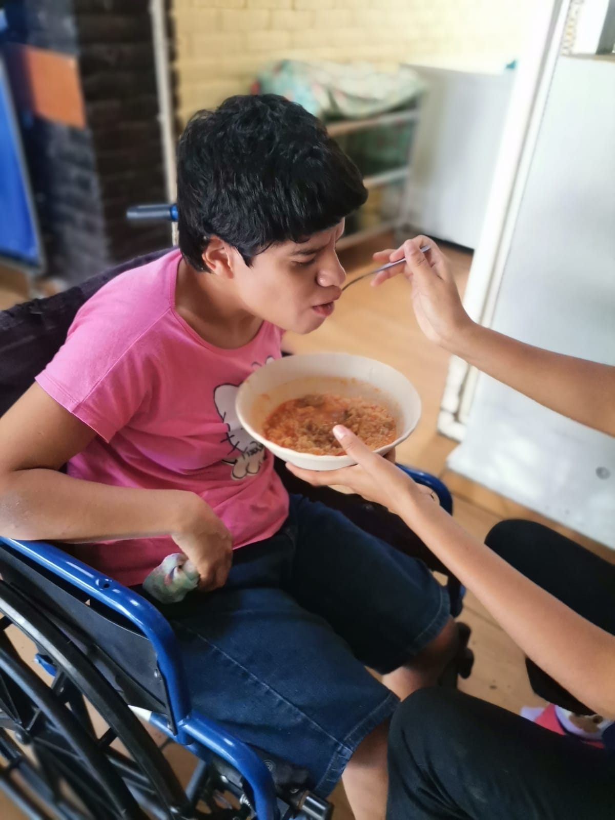 Agradecimiento al Cabildo de Gran Canaria por la subvención para apoyo nutricional para el Hogar para Jóvenes con graves discapacidades de Mensajeros de la Paz El Salvador