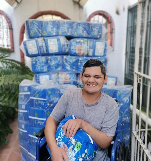 Agradecimiento a Mensajeros de la Paz Extremadura por su colaboración con el Hogar de Jóvenes con graves discapacidades en El Salvador