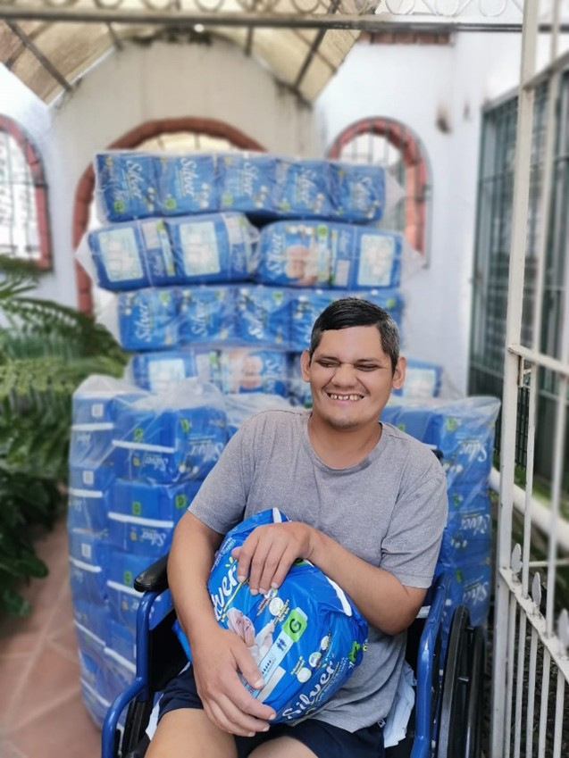 Agradecimiento a Mensajeros de la Paz Extremadura por su colaboración con el Hogar de Jóvenes con graves discapacidades en El Salvador