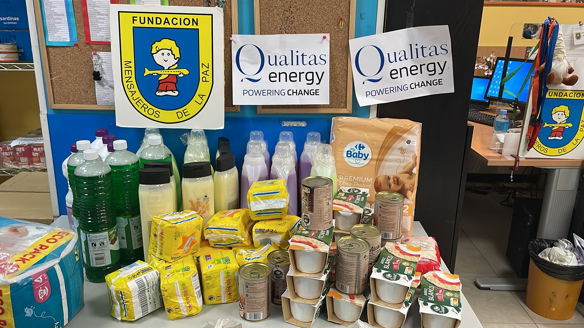 Campaña Navidad Qualitas Energy a favor del Banco Solidario