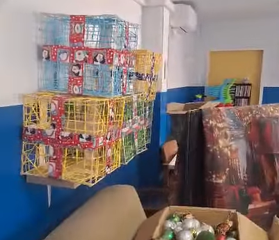 Preparativos para la Navidad en el Centro Residencial Familiar Mensajeros de la Paz El Pozo