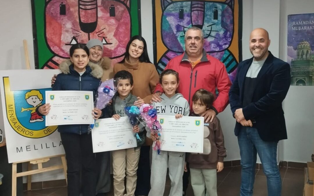 Enhorabuena a los ganadores del Certamen de Dibujo organizado por Mensajeros de la Paz Melilla