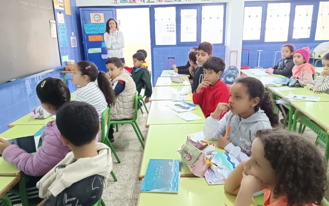 Encuentro literario en el Colegio Español La Paz con el cuento «El viaje de Fátima»