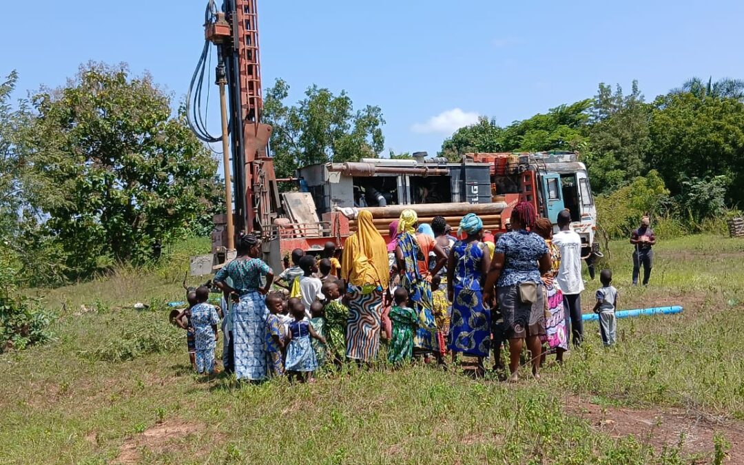 Construcción de un pozo en Tanchengou – Benín para el proyecto de hortiicultura de las mujeres de las canteras
