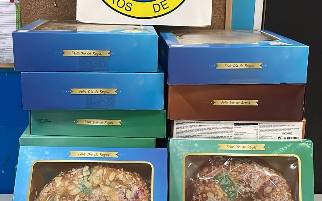 Reparto de roscones de reyes a nuestras familias gracias a @fundaciononce