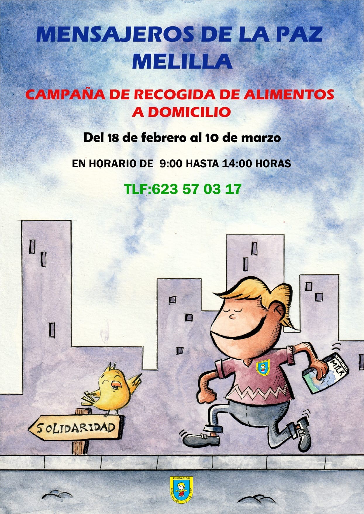 Recogida Solidaria de alimentos en la ciudad de Melilla