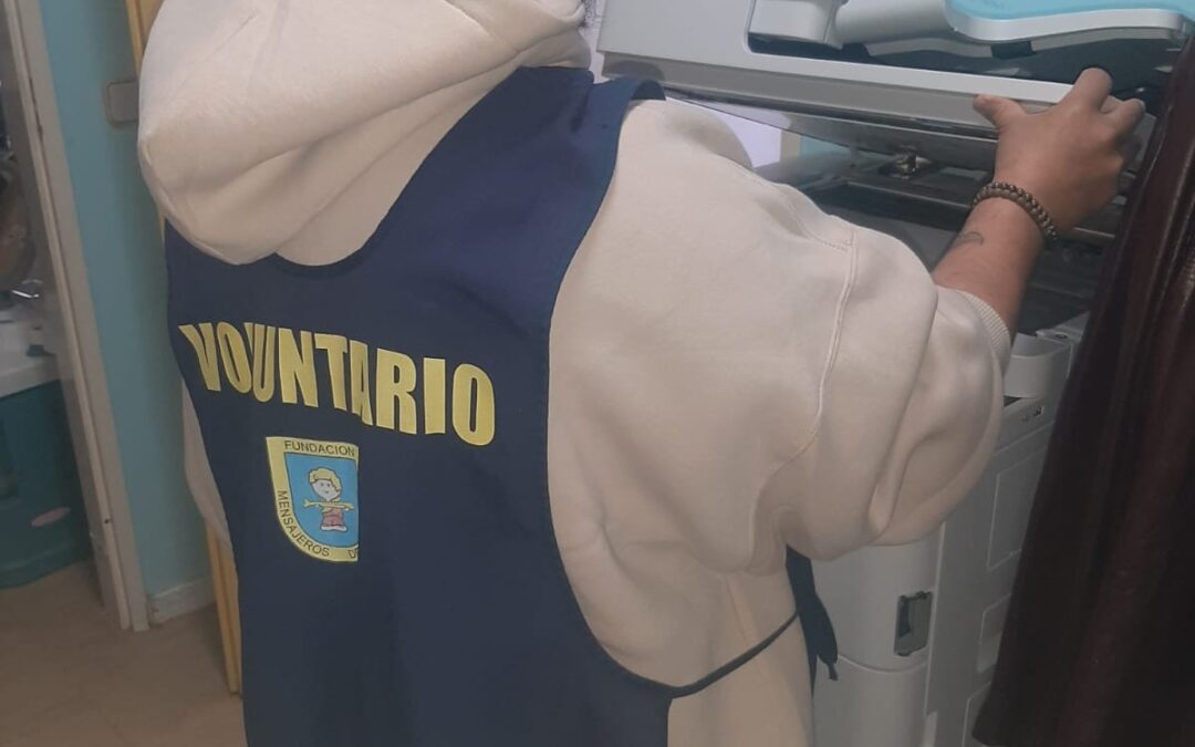 Agradecimiento a Canon y Fundación ONCE por la donación de este equipo multifuncional para el Centro familiar mensajeros de la Paz El Pozo