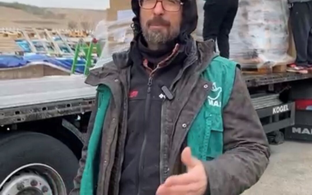 Envio de trailer con ayuda humanitaria para Ucrania a través de Polonia gracias a Kehne+Nagel y Fundación ONCE