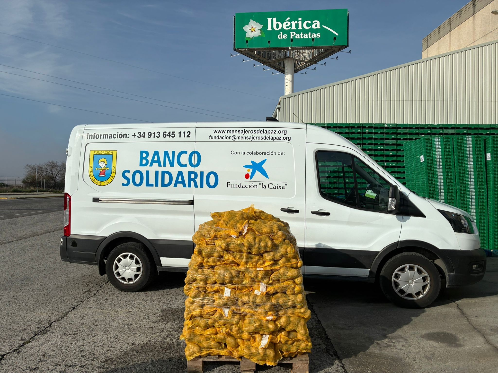 Agradecimiento a @ibericadepatatas por sus donaciones de producto al Banco Solidario