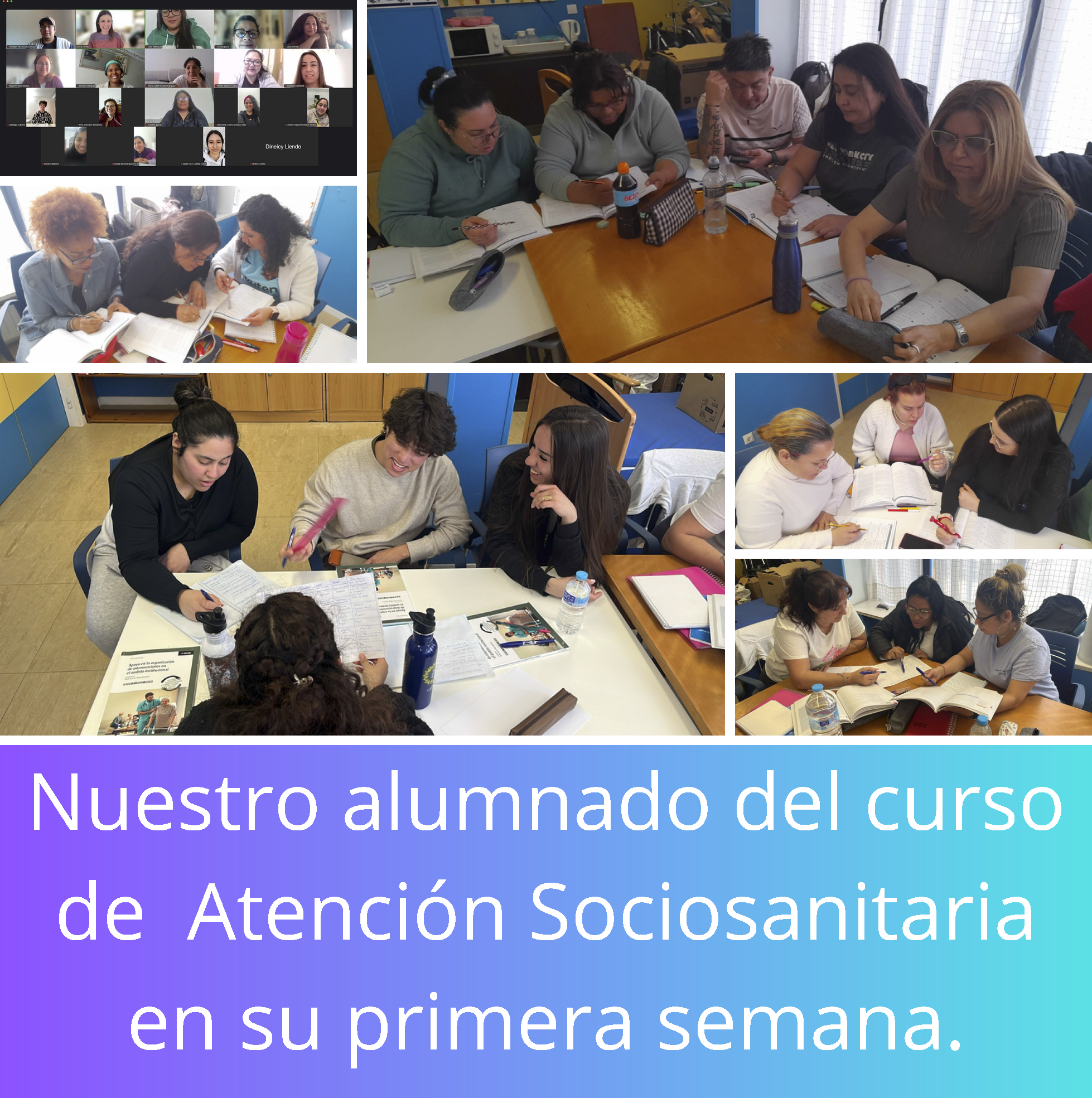 Primera semana del curso de atención sociosanitaria en el Centro de Formación Mensajeros de la Paz El Pozo