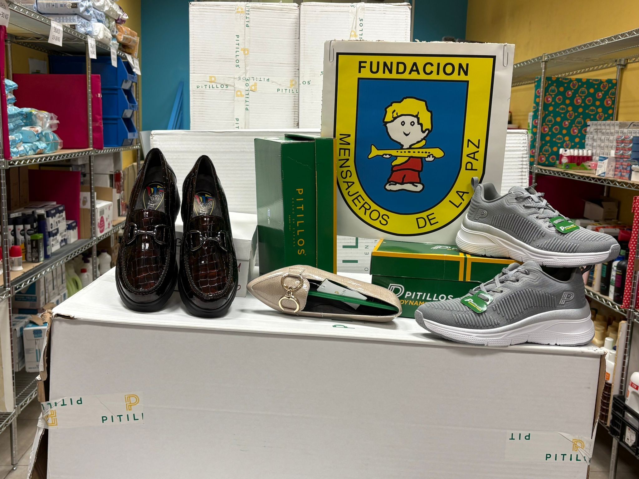 Agradecimiento de donación a CALZADOS PITILLOS