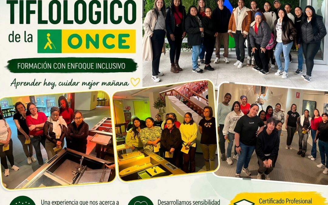 El alumnado del Curso de Atención Sociosanitaria ha visitado el Museo Tiflológico de la ONCE