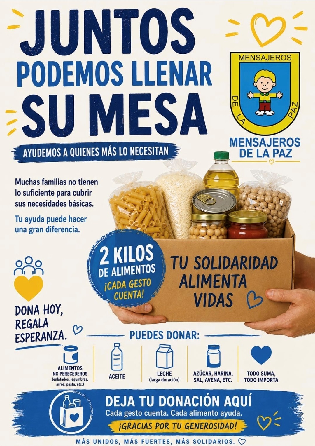 Mini Torneo Solidario a favor del Banco Solidario de Mensajeros de la Paz en la ciudad de Toledo