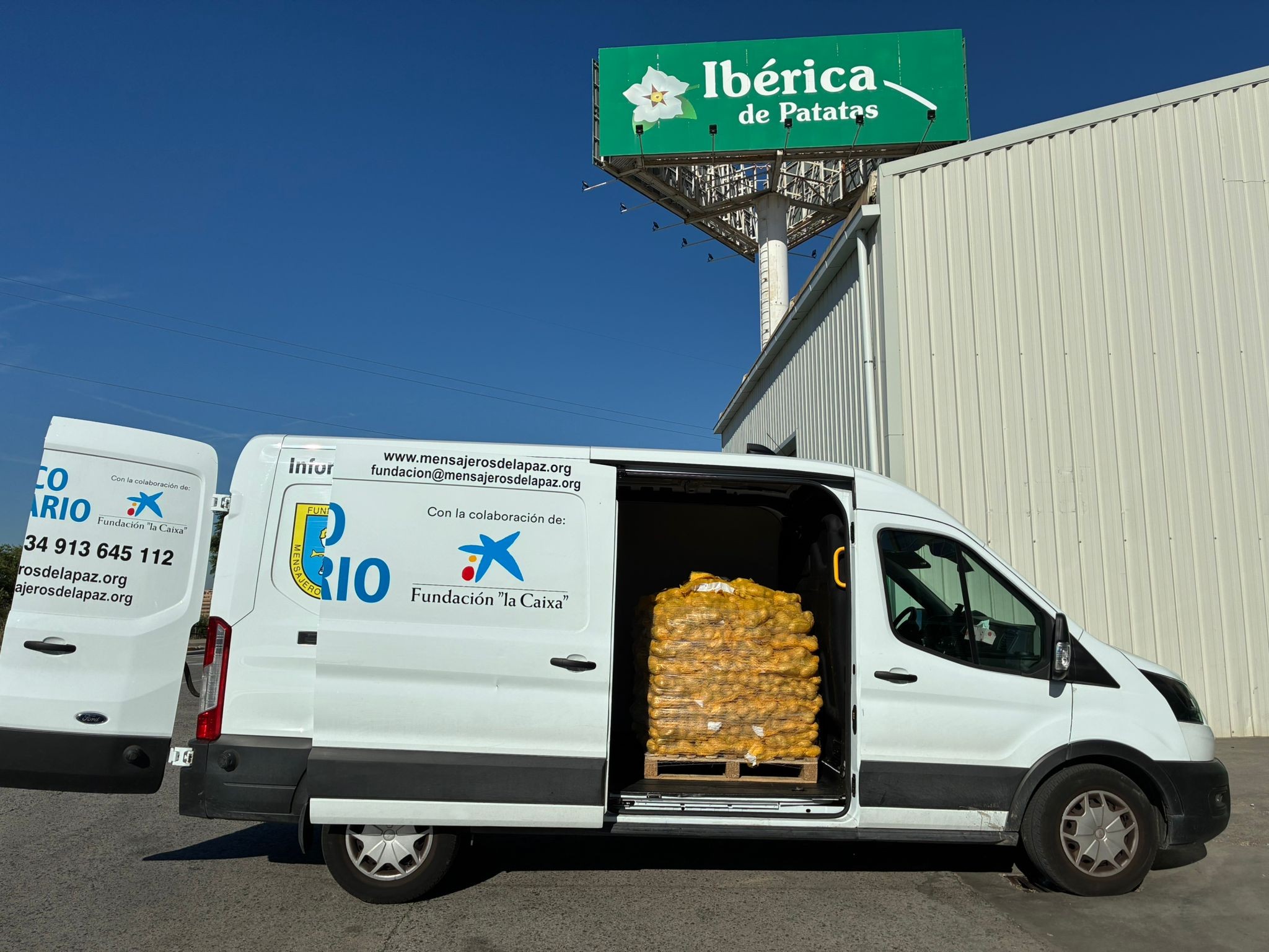 Agradecimiento donación a IBERICA DE PATATAS